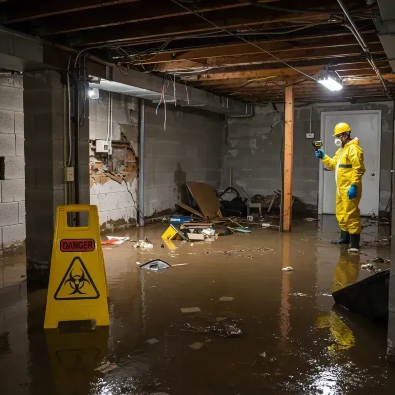 Flooded Basement Electrical Hazard in Crittenden County, AR Property