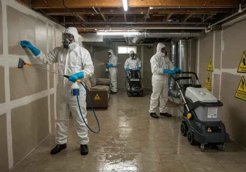 Basement Moisture Removal and Structural Drying process in Crittenden County, AR